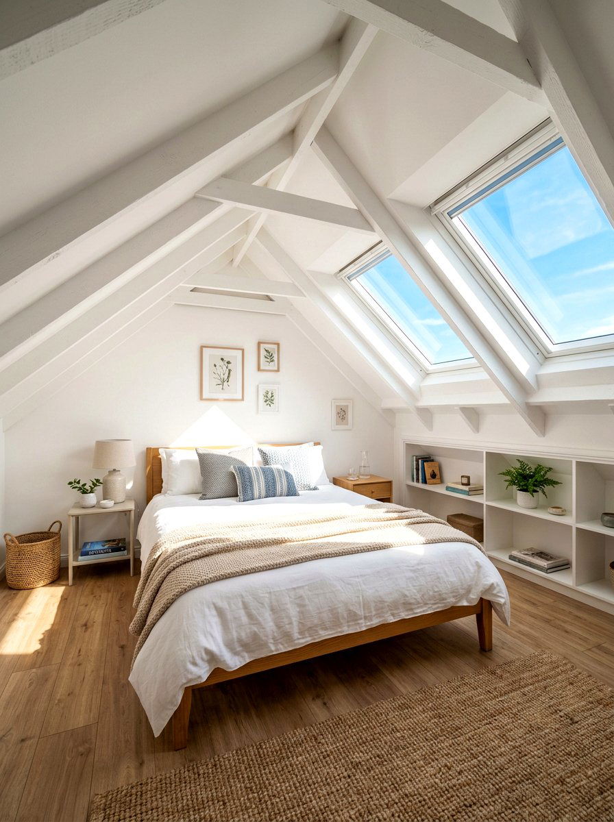Attic Bedroom With Skylights - 30 light and airy bedroom ideas