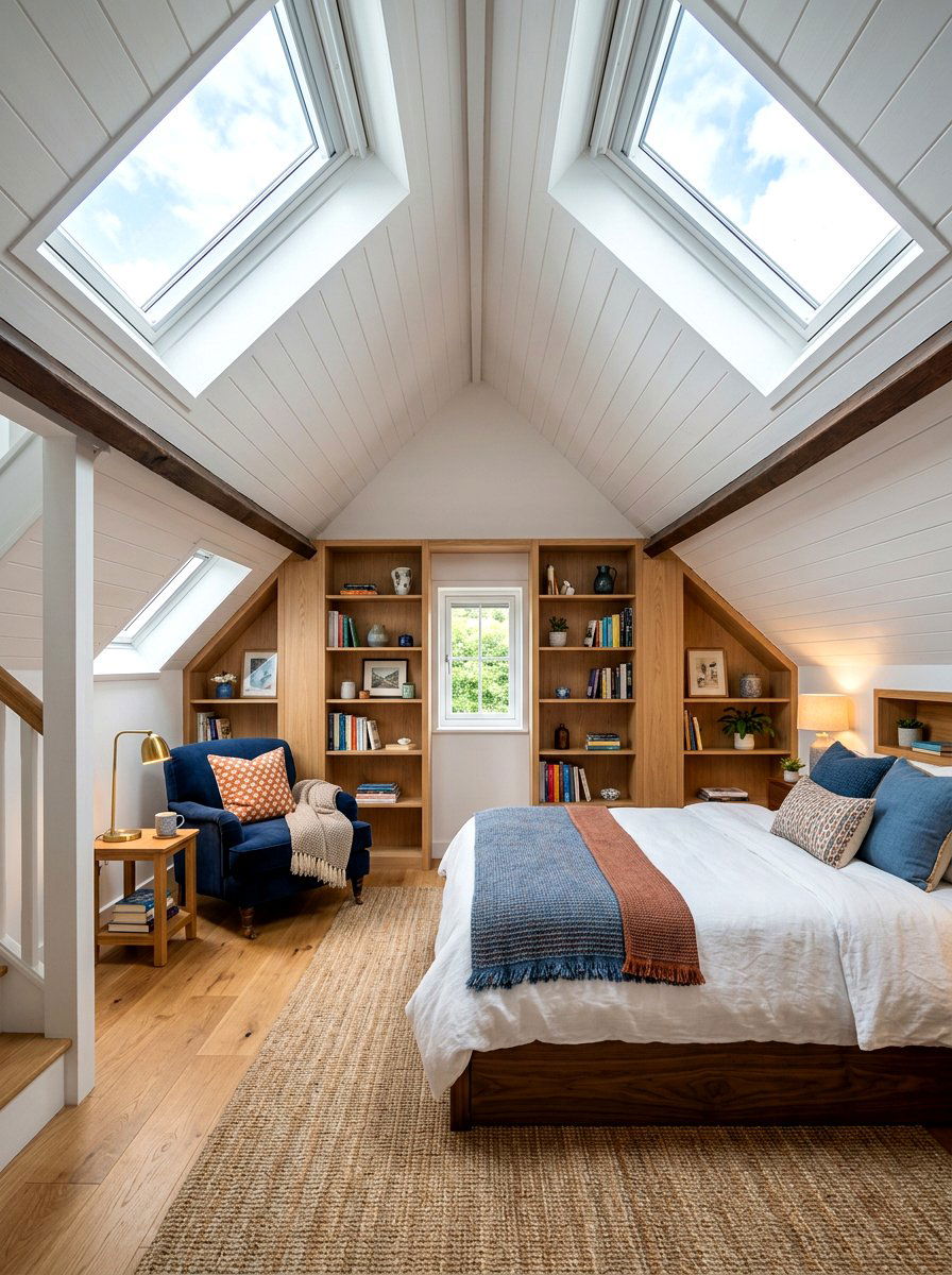 Attic Bedroom - 30 bedroom makeover ideas