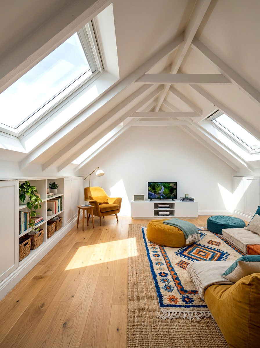 Attic Bonus Room Setup - 30 cozy family room ideas