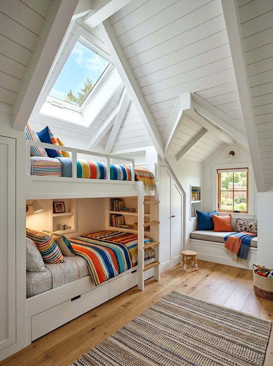 Attic Bunk Bed - 30 bunk room ideas