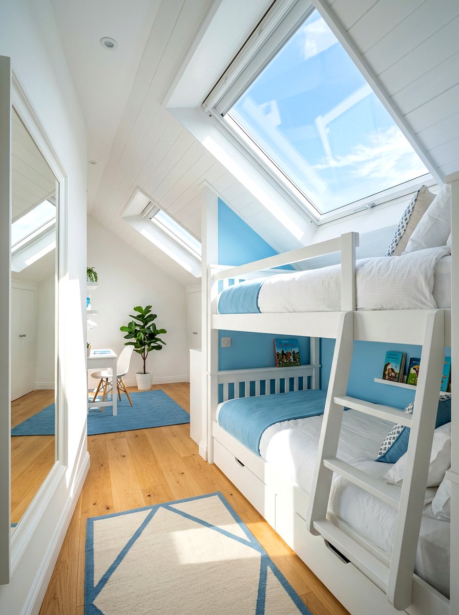 Attic Bunk Room With Skylight - 30 attic bunk room ideas