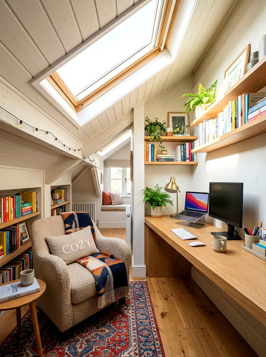 Attic Desk Nook - 30 writing desk nook ideas
