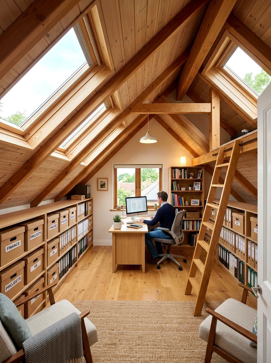 Attic Document Storage Office - 30 archive room office ideas