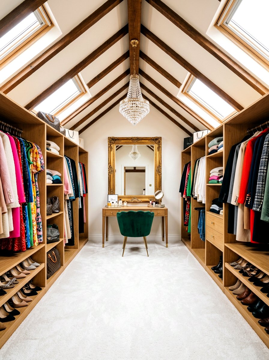 Attic Dressing Room - 30 attic room ideas