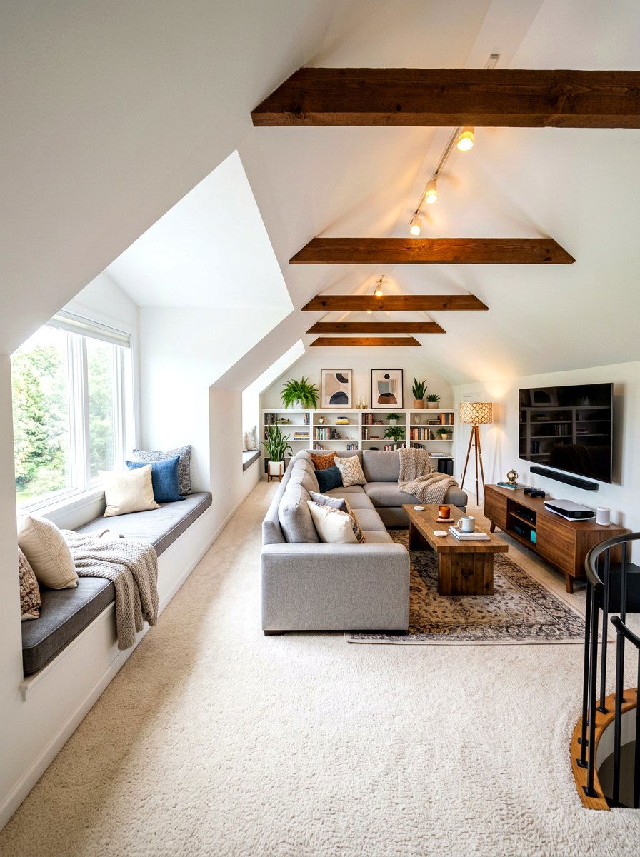 Attic Entertainment Loft Idea - 30 home entertaining room ideas