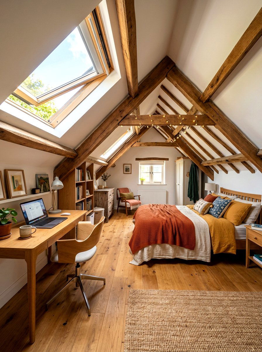 Attic Guest Room Office Space - 30 guest bedroom office combo ideas