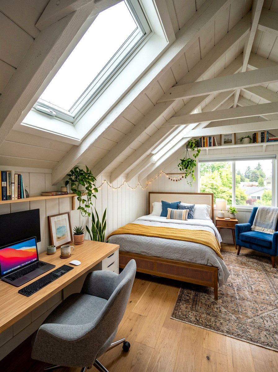 Attic Guest Room Office - 30 guest room office ideas