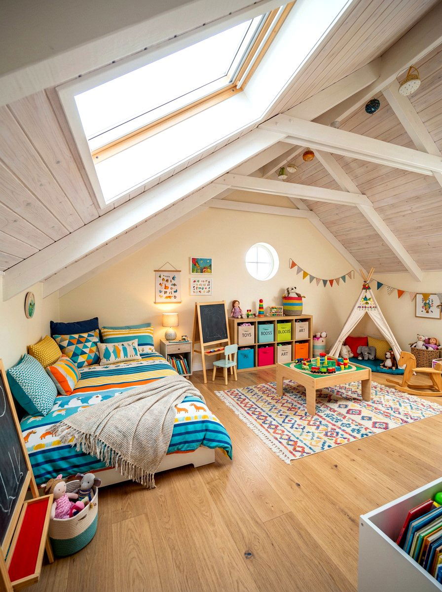 Attic Guest Room Playroom - 30 dual purpose guest room ideas