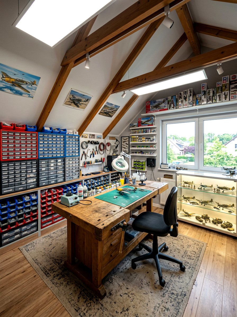 Attic Hobby Room - 30 attic room ideas