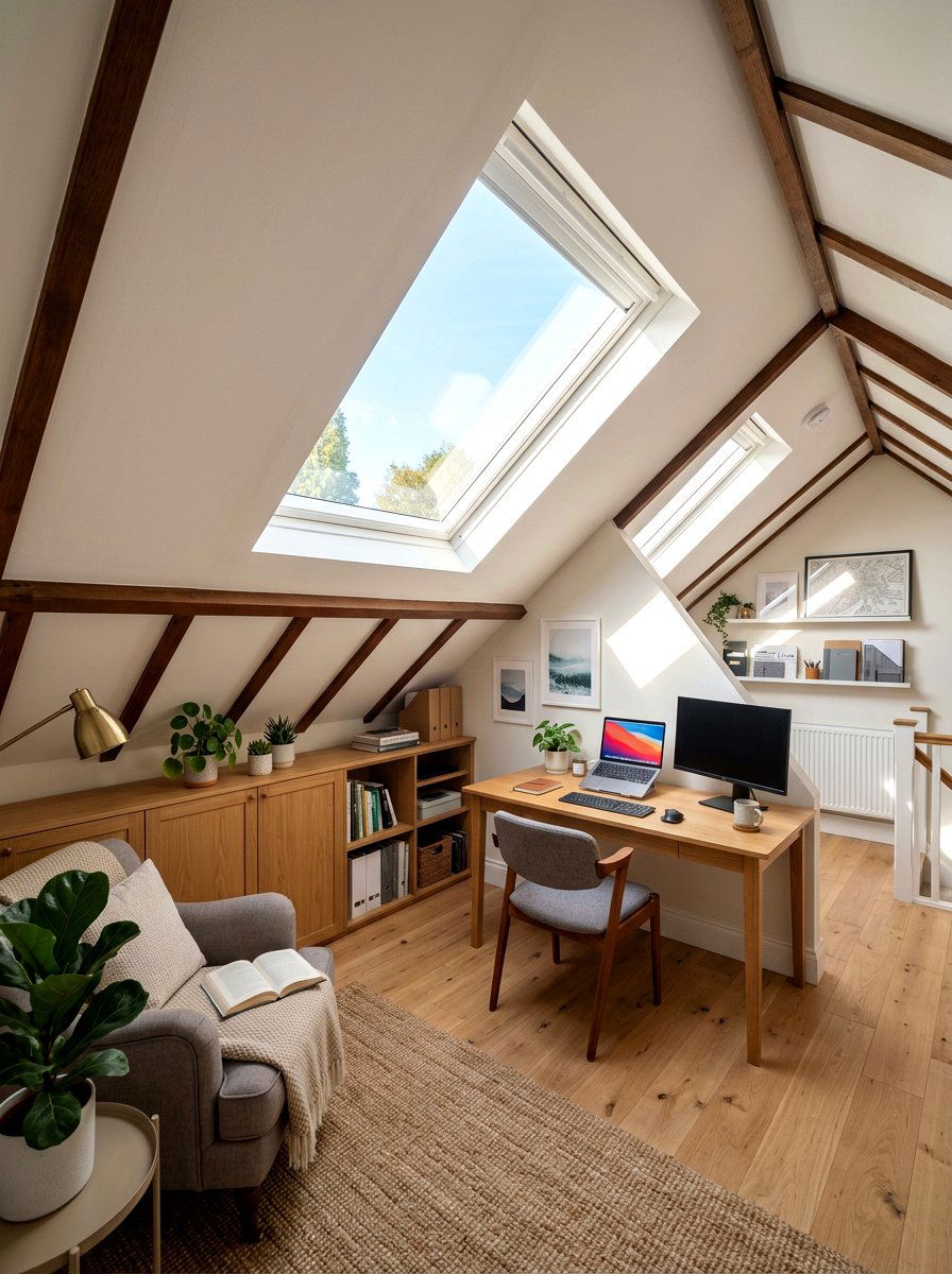 Attic Home Office - 30 home office ideas