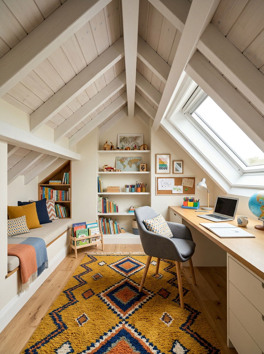 Attic Kids Study Room - 30 homework studio kids ideas
