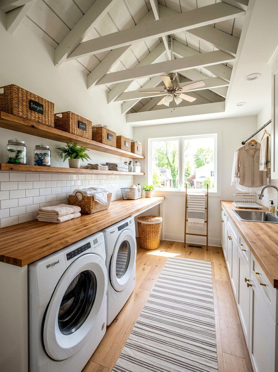 Attic Laundry Room - 30 attic room ideas