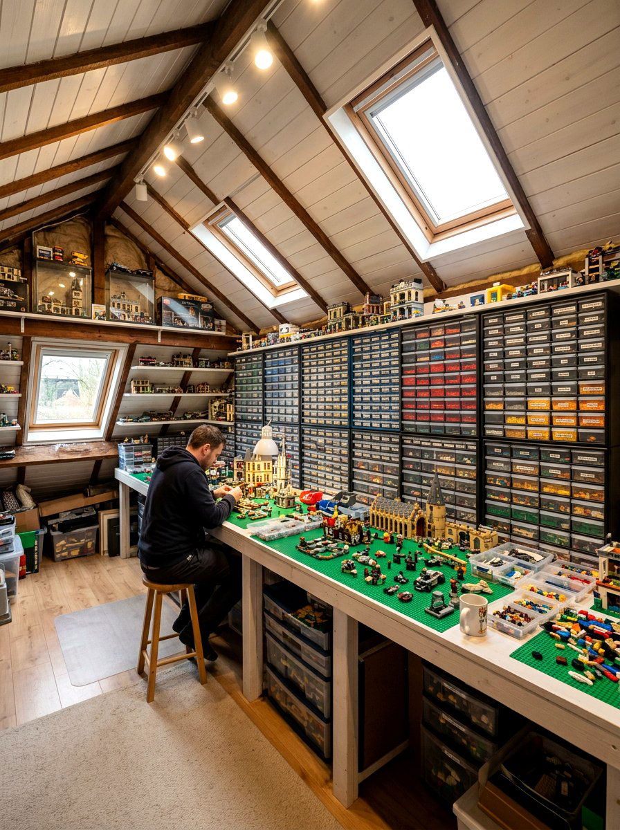 Attic Lego Station - 30 attic playroom ideas