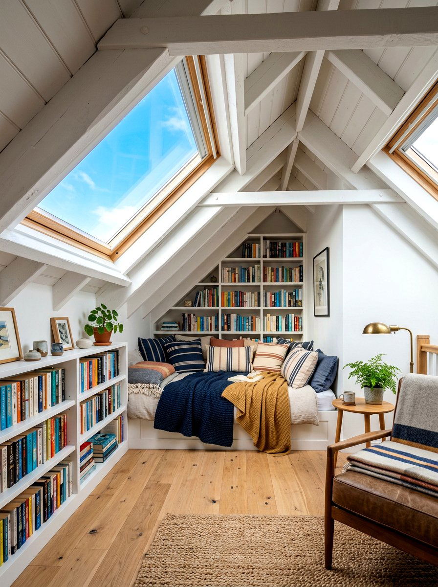 Attic Library Conversion - 30 reading room ideas