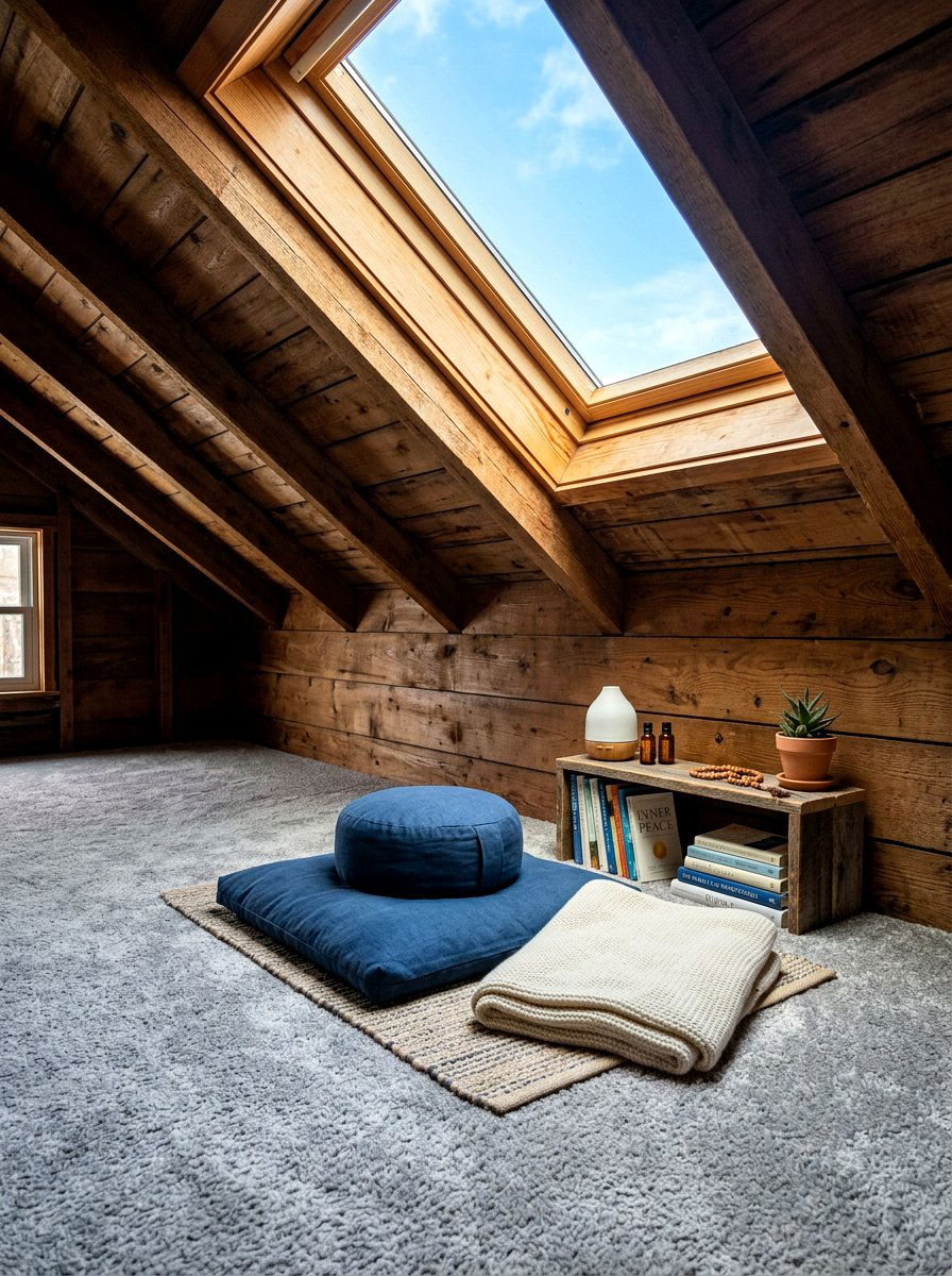 Attic Meditation Nook - 30 meditation room ideas