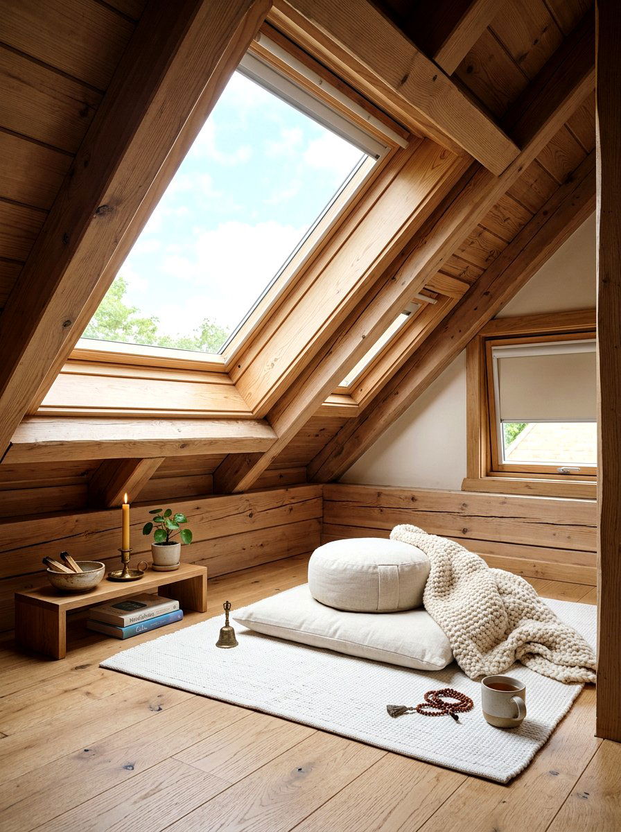 Attic Meditation Nook - 30 meditation nook ideas