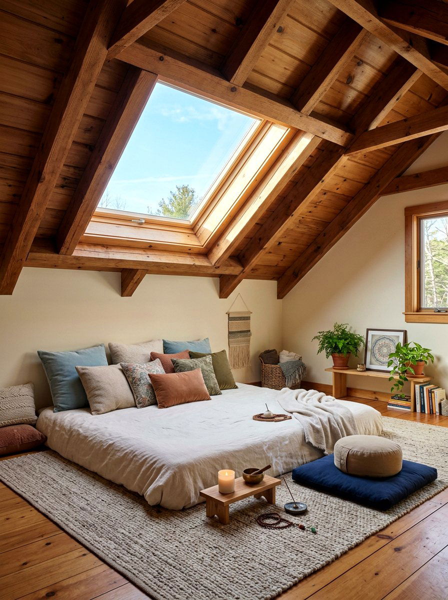 Attic Meditation Room - 30 wellness nook ideas