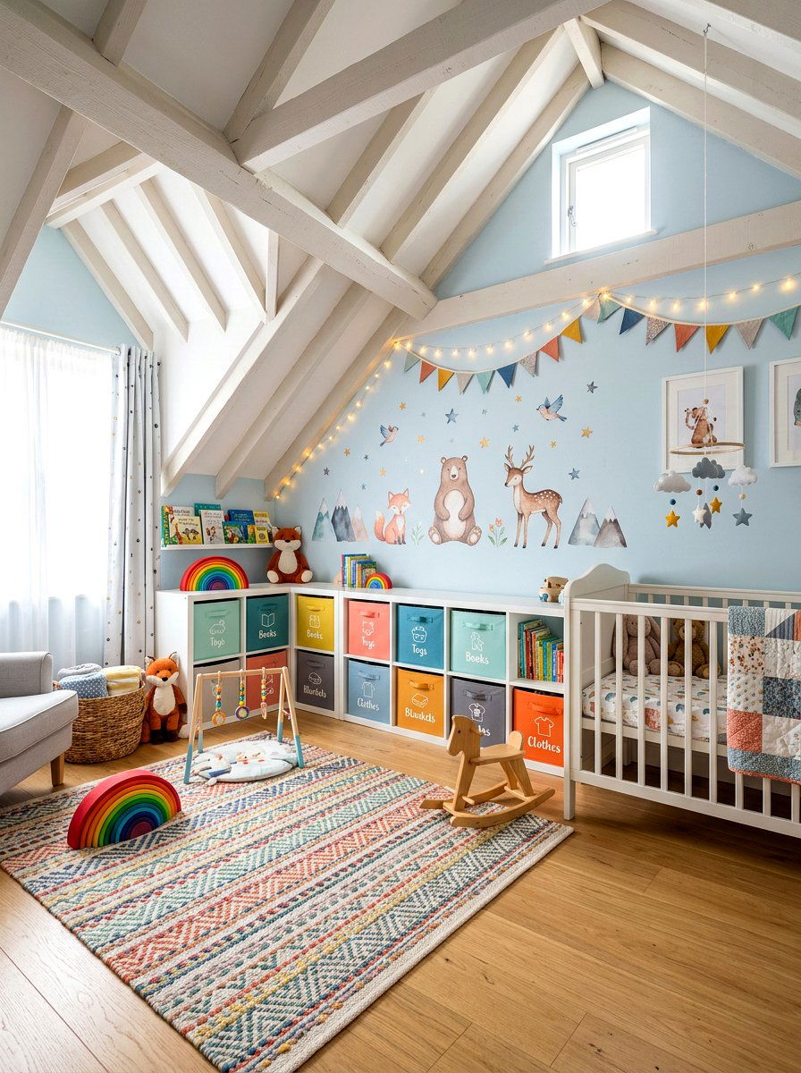 Attic Nursery Storage - 30 eaves storage ideas