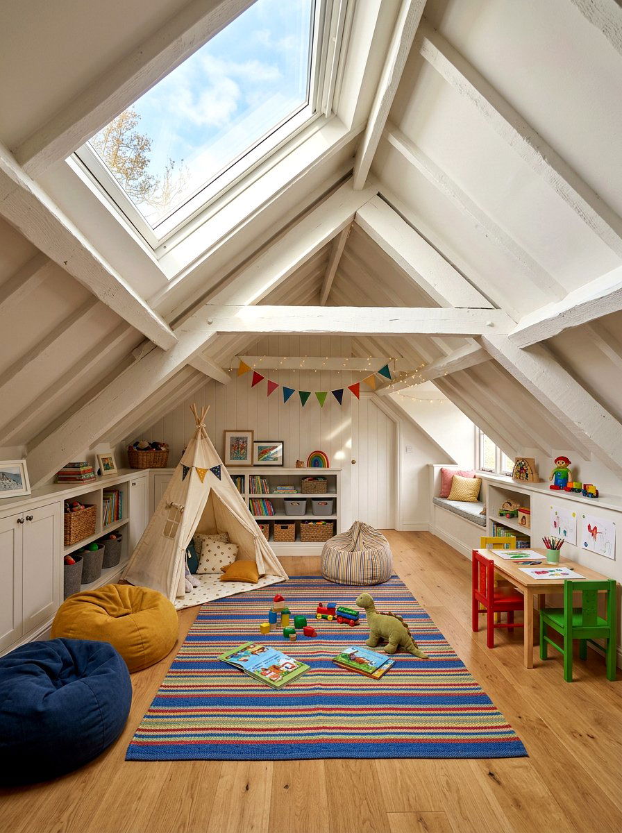 Attic Playroom - 30 playroom ideas