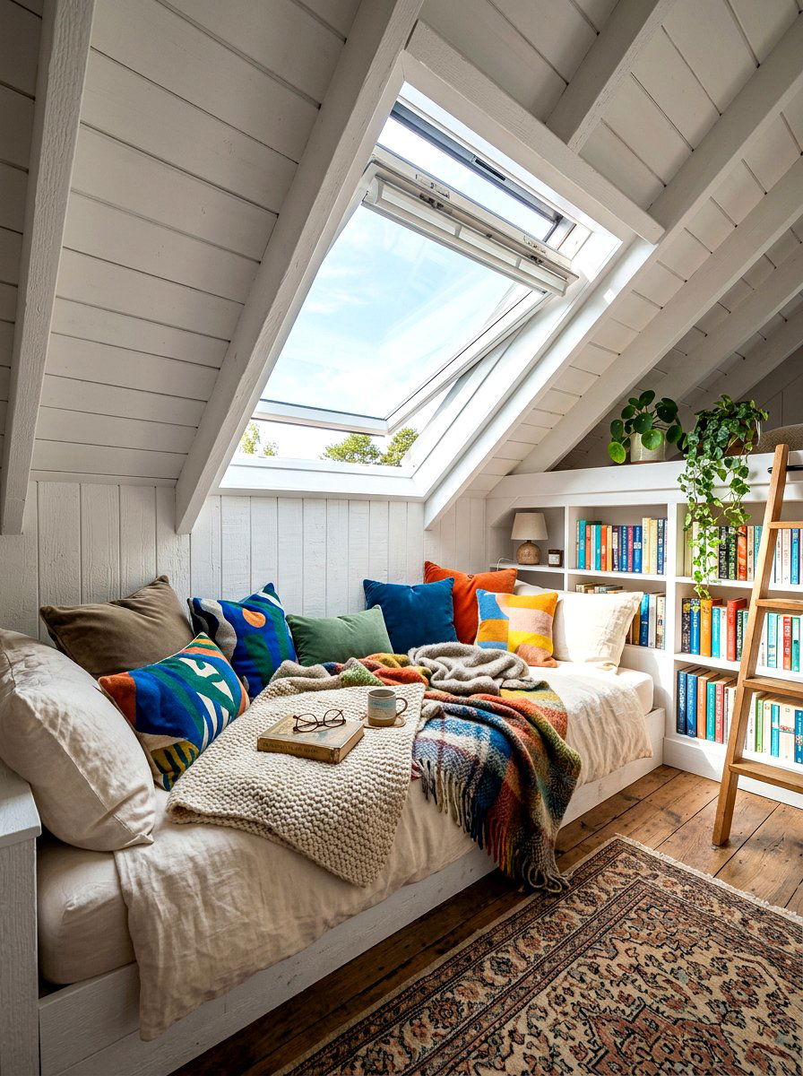 Attic Reading Hideaway - 30 kids reading nook ideas