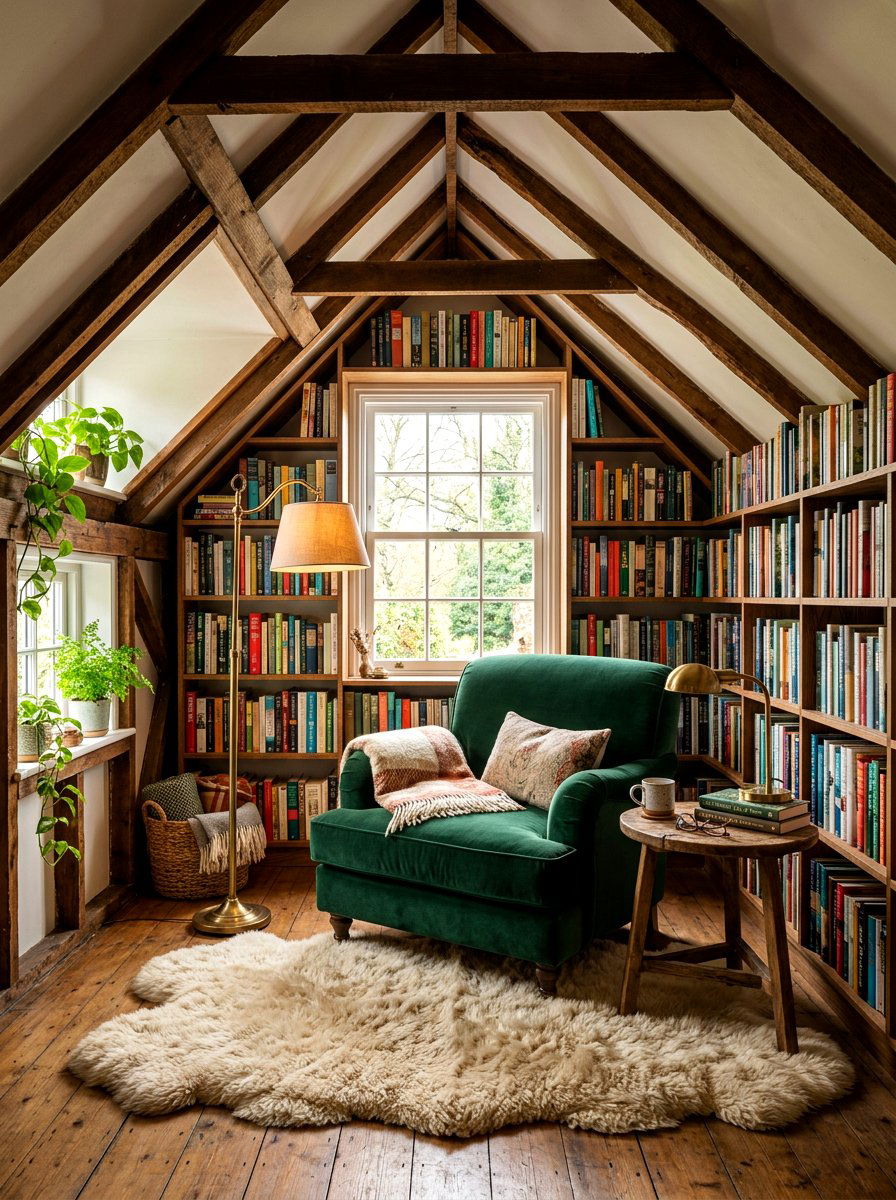 Attic Reading Nook - 30 attic room ideas