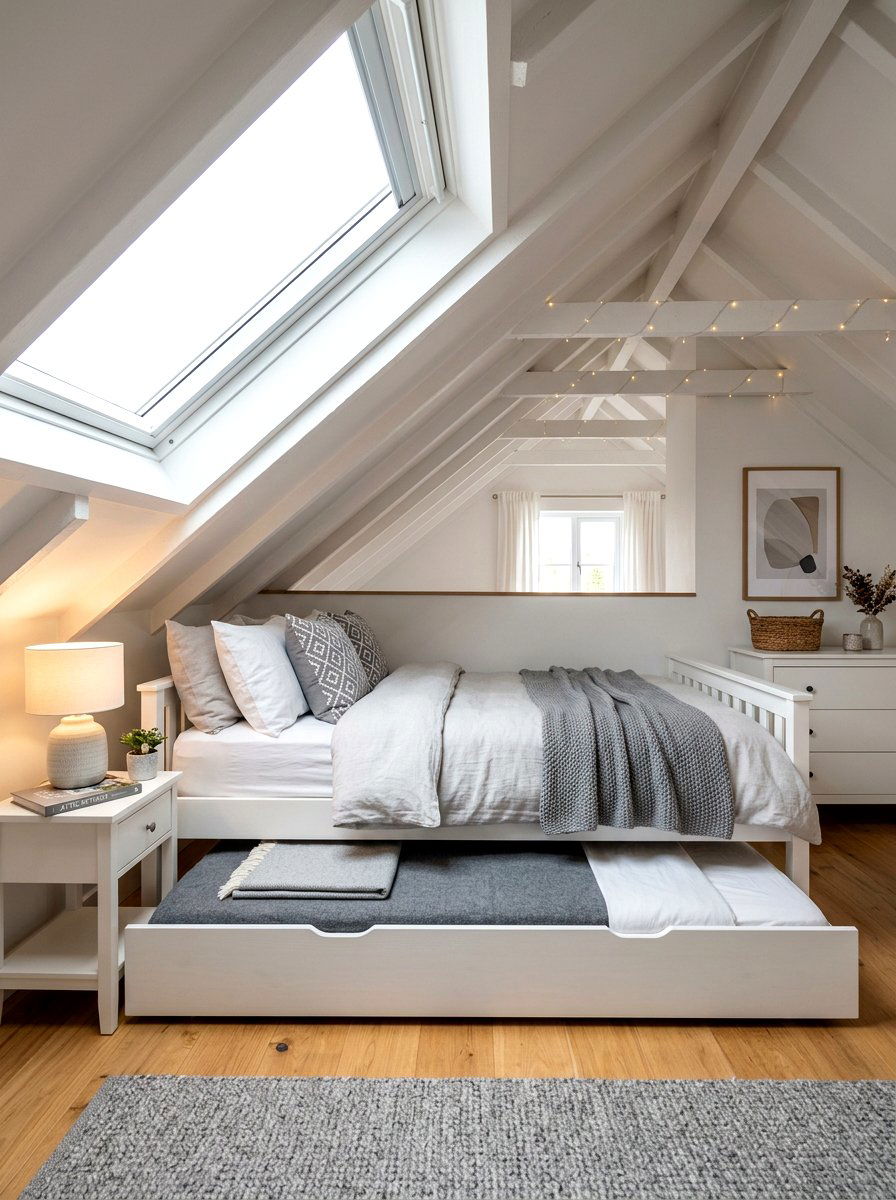 Attic Room Low Ceiling Trundle Bed - 30 trundle bed ideas