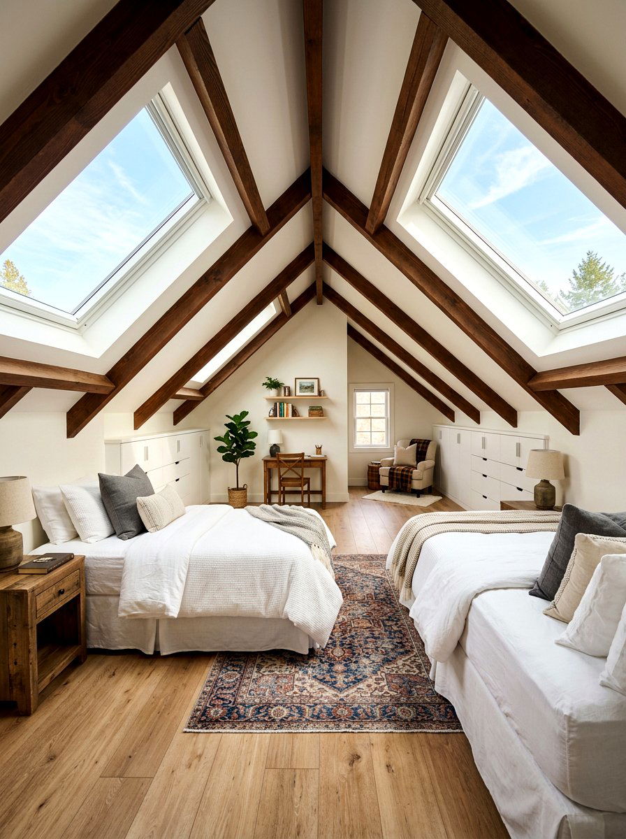 Attic Shared Bedroom - 30 shared sibling room ideas