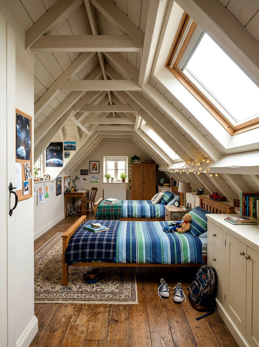 Attic Shared Bedroom Layout - 30 boys shared bedroom ideas