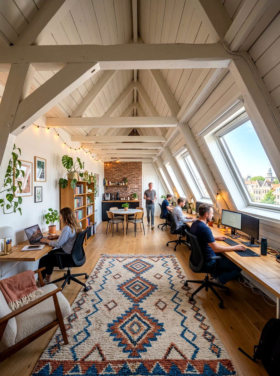 Attic Shared Office Space - 30 shared office ideas
