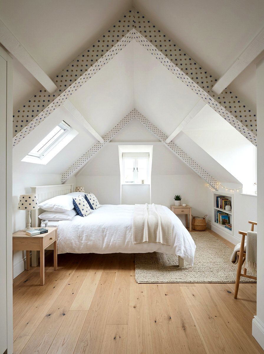 Attic Slanted Ceiling Border - 30 wallpaper border ideas