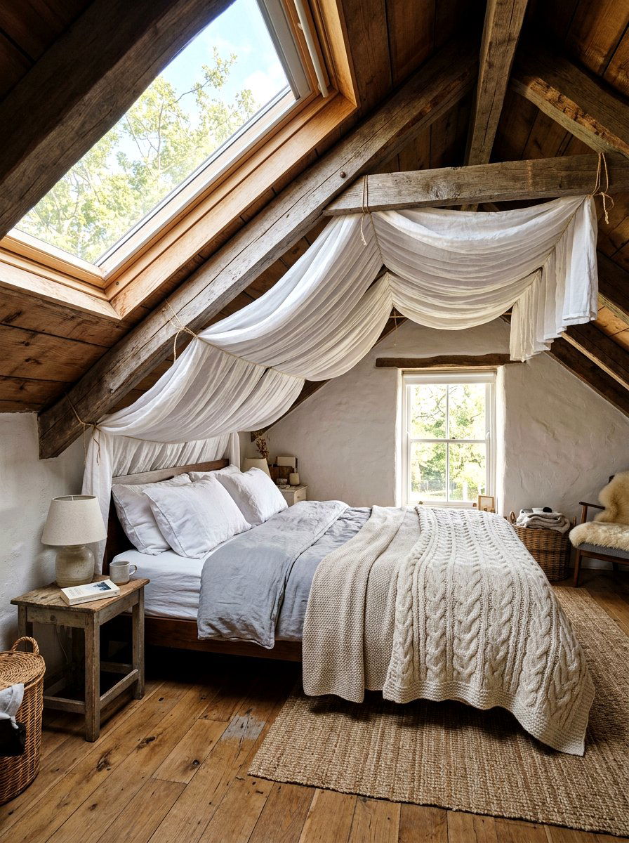 Attic Sloped Ceiling Canopy Bed - 30 canopy bed ideas