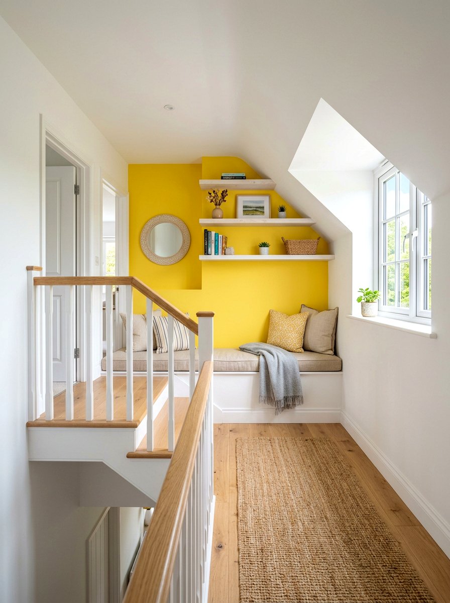 Attic Stairs Landing Nook - 30 attic reading nook ideas