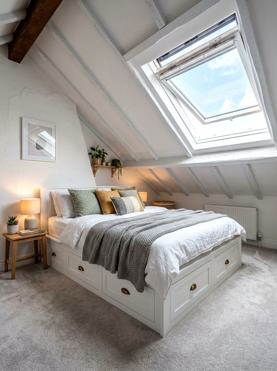 Attic Storage Bed - 30 storage bed apartment ideas