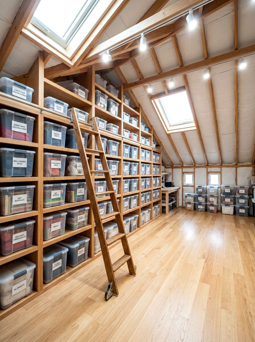 Attic Storage Loft - 30 upstairs loft ideas