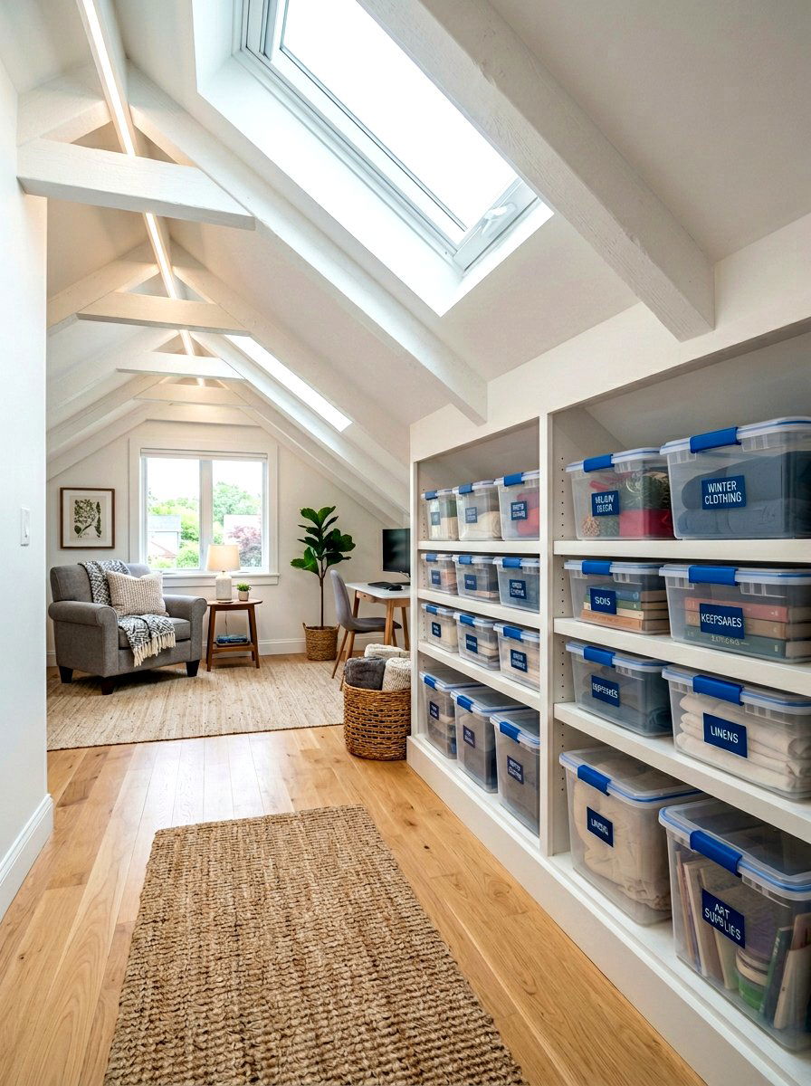 Attic Storage Solutions - 30 seasonal decor storage ideas