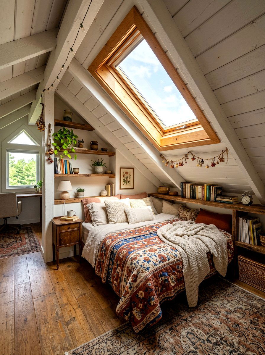 Attic Studio Bed Nook - 30 studio sleeping nook ideas