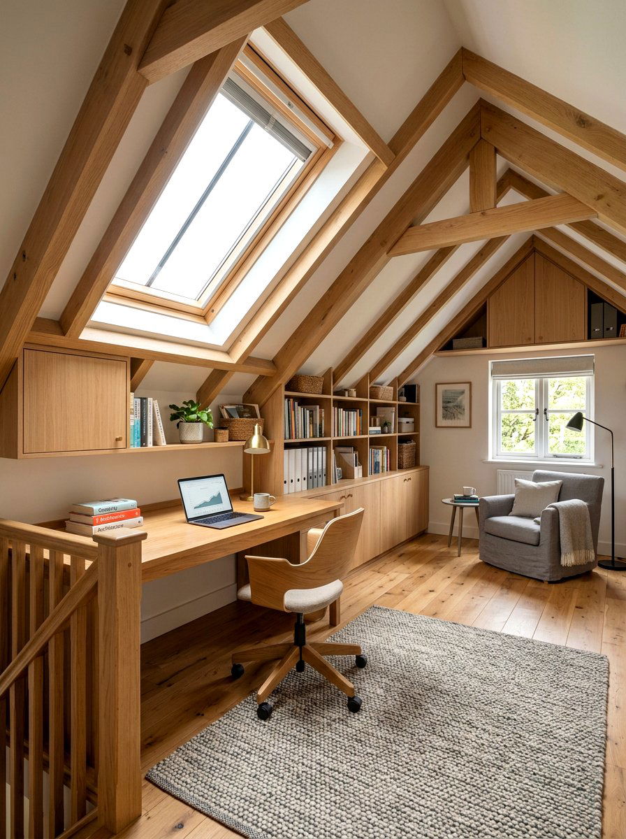 Attic Study Space - 30 study hall nook ideas