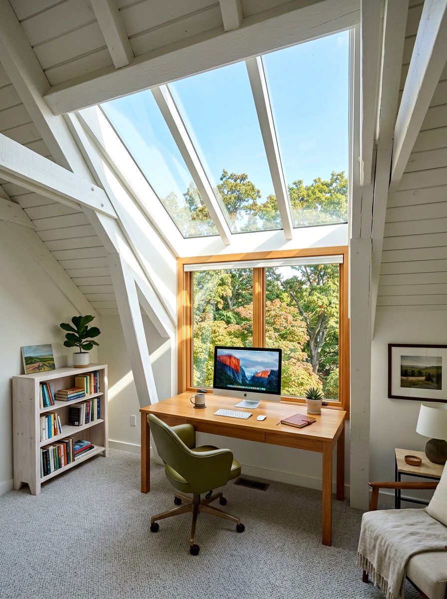 Attic Sunroom Office - 30 sunroom office ideas