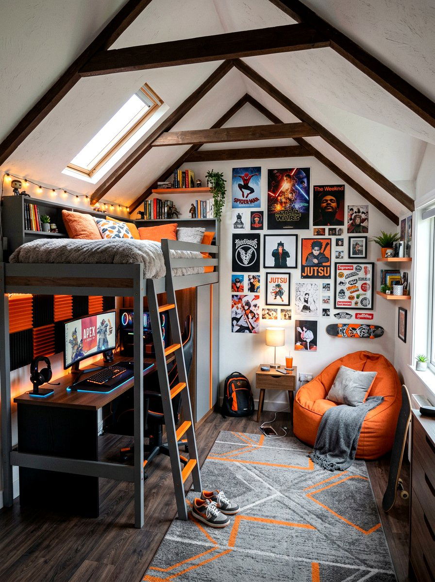 Attic Teen Bedroom - 30 attic room ideas