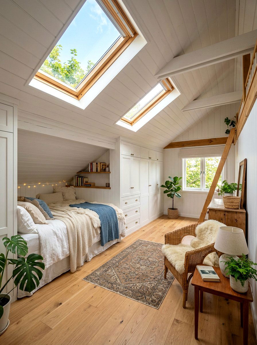 Attic White Bedroom - 30 white bedroom ideas