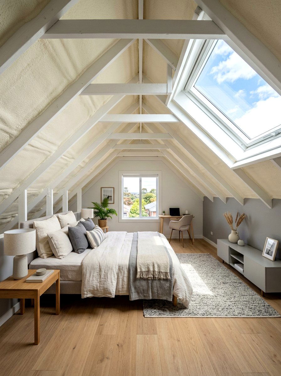 Attic With Spray Foam Insulation - 30 clean air room ideas