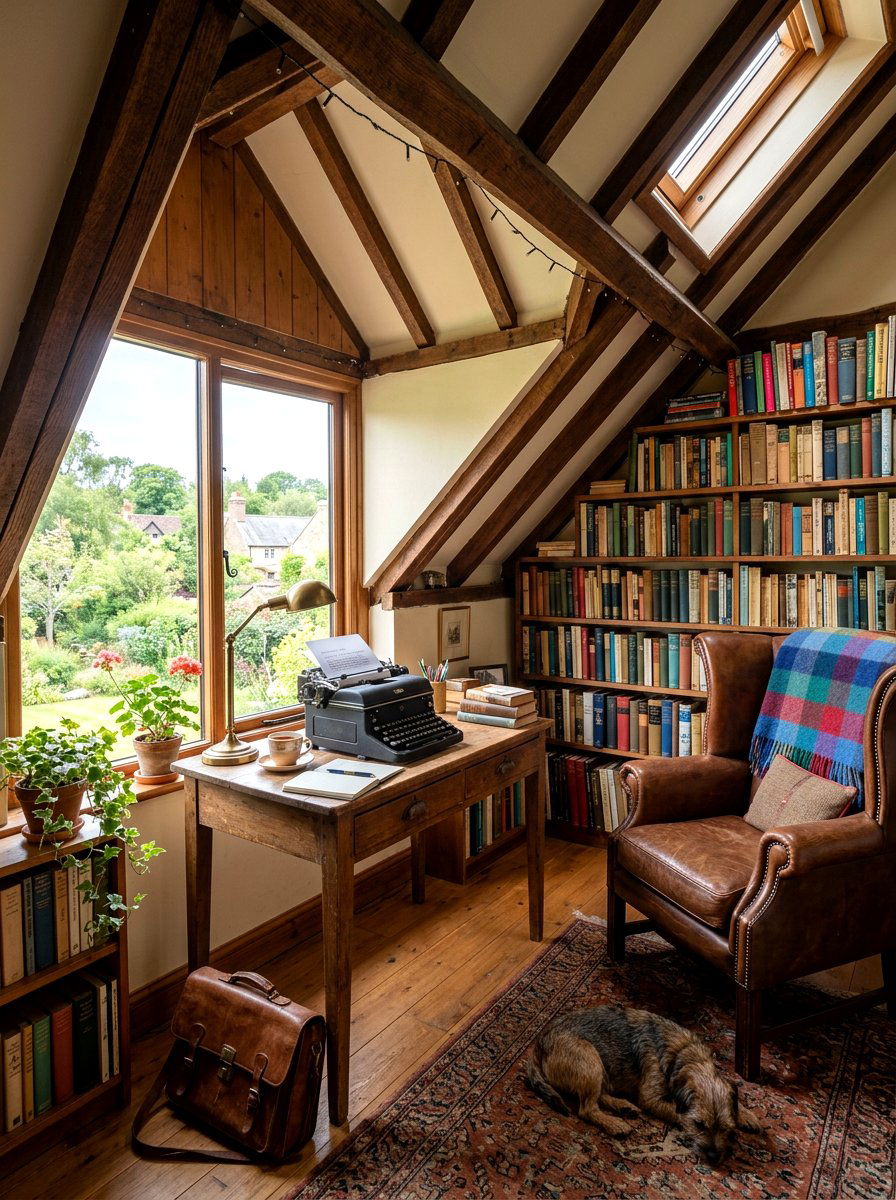 Attic Writer Retreat - 30 attic room ideas