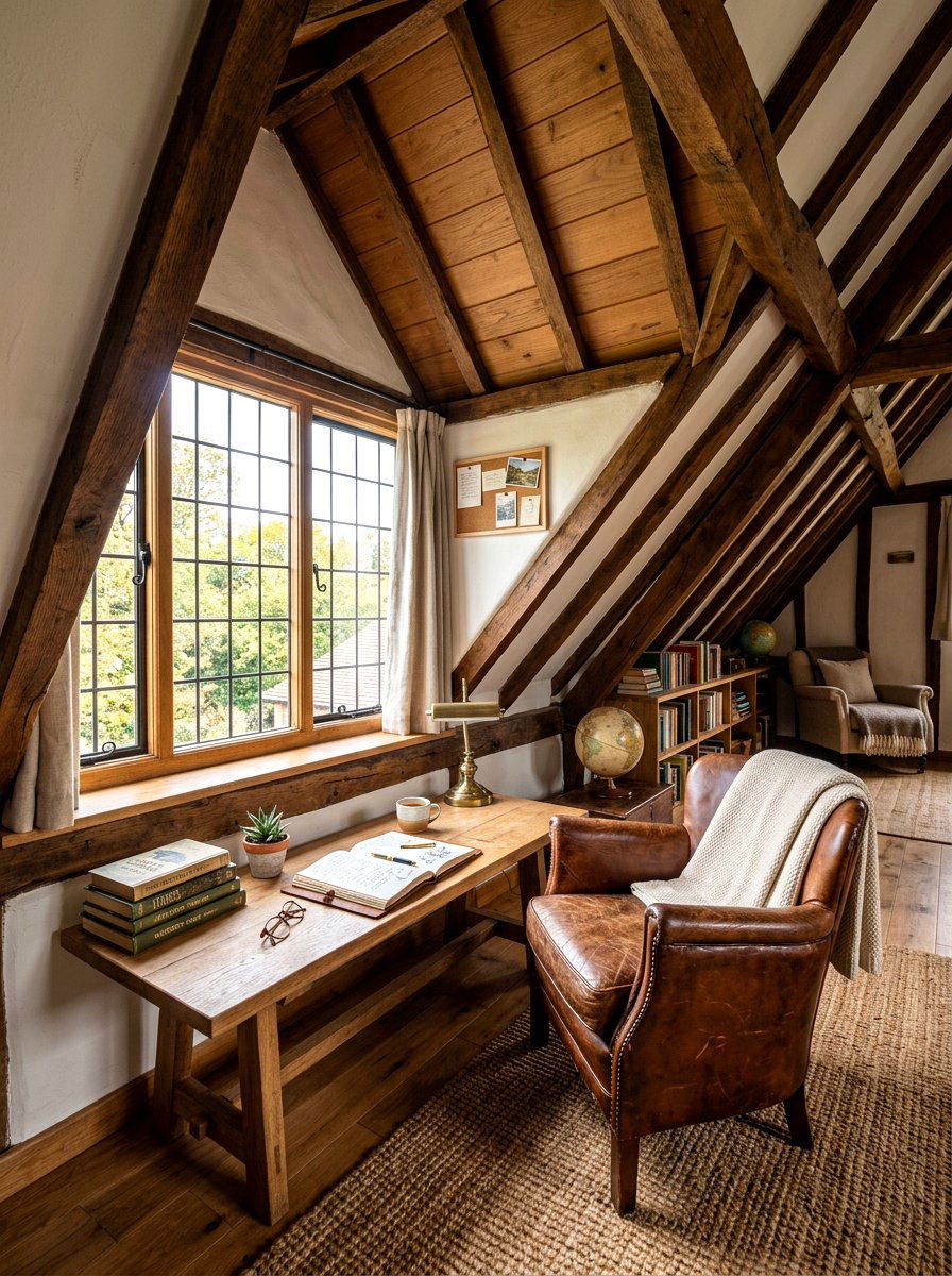 Attic Writing Nook - 30 journaling nook ideas