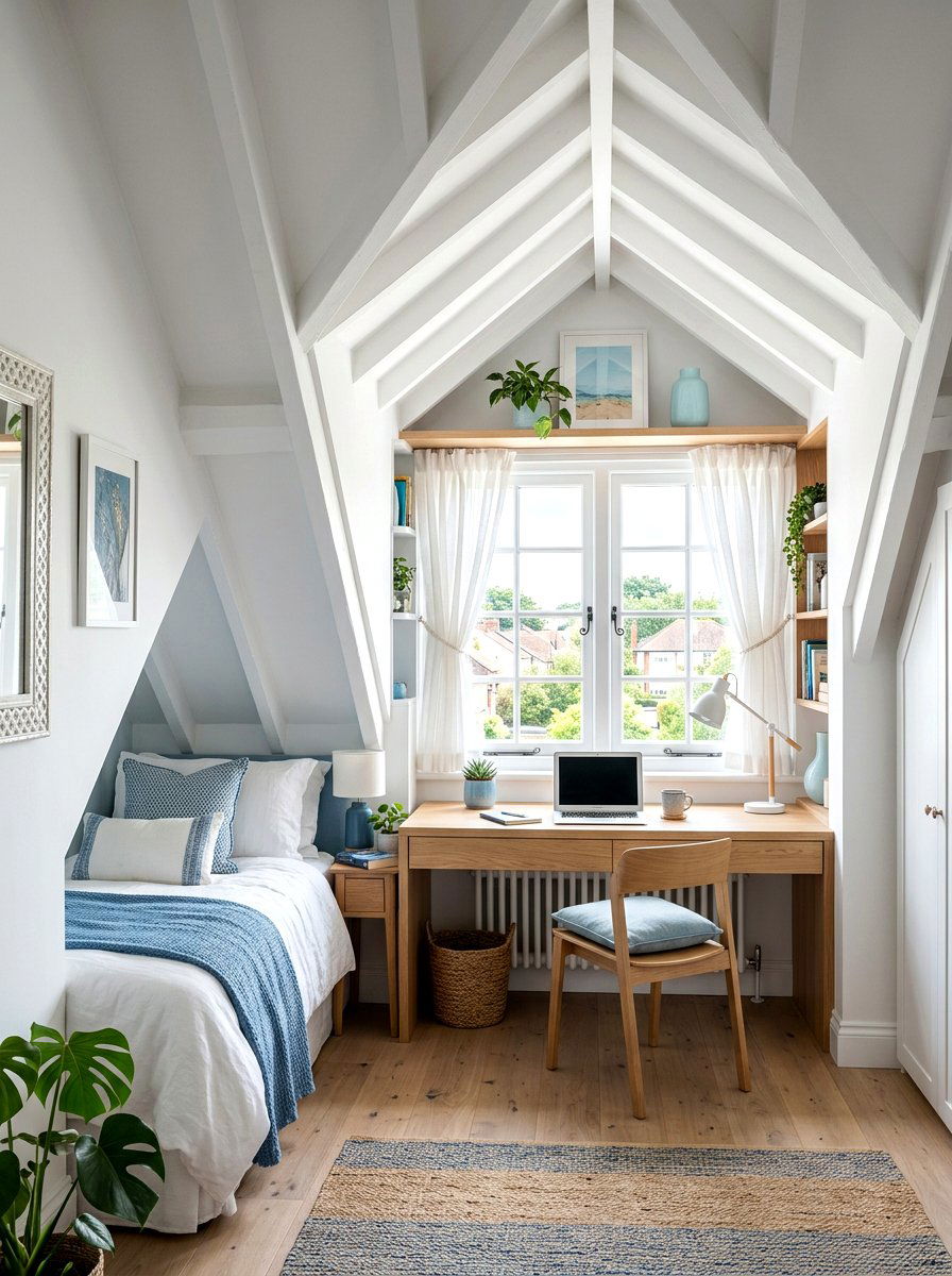 Attic dormer bedroom - 30 attic guest room ideas