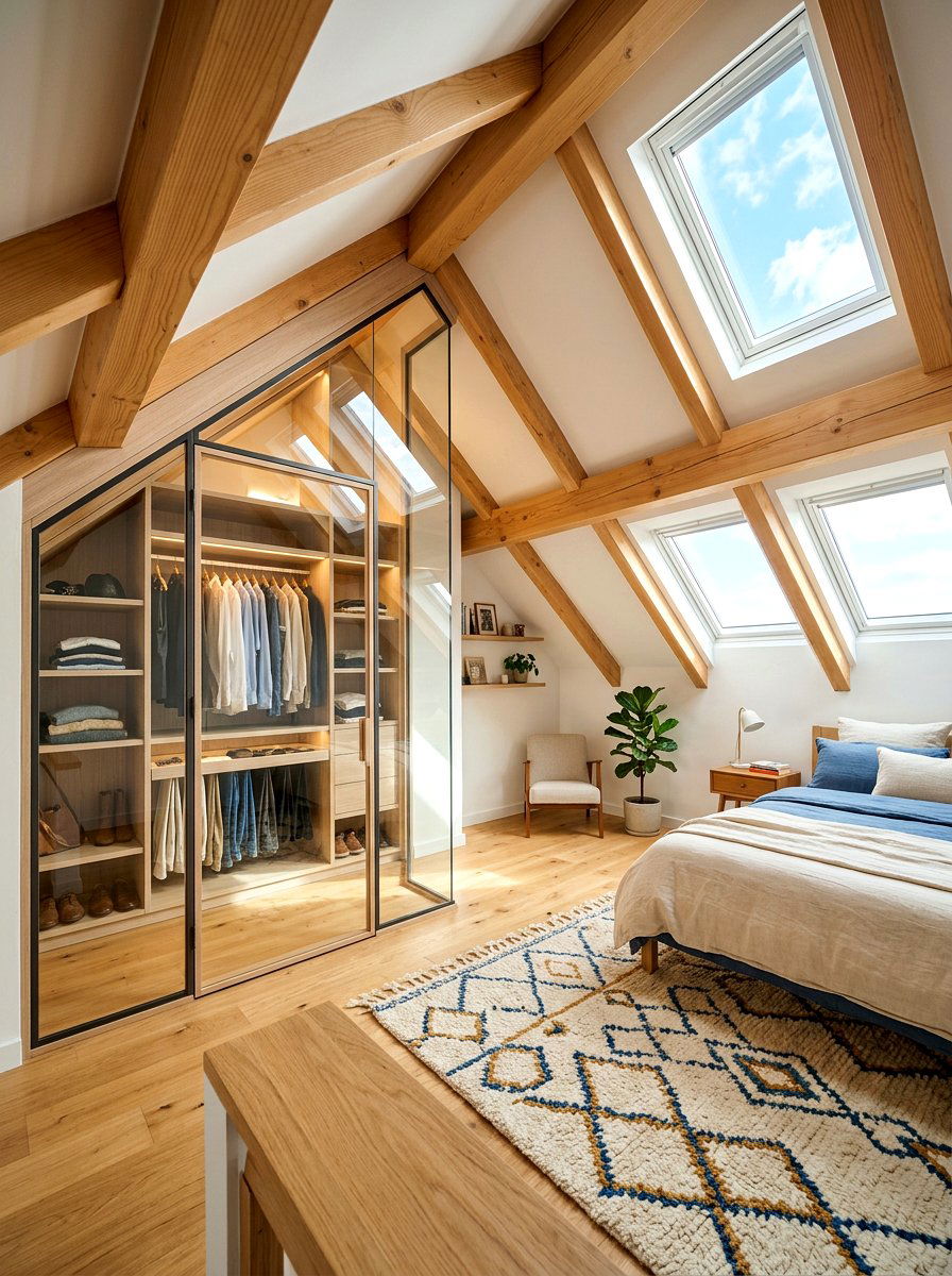 Attic glass closet - 30 glass front closet ideas