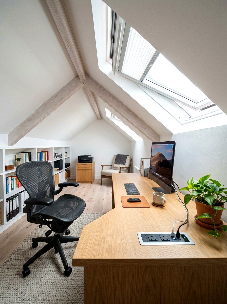 Attic office power hub - 30 charging station ideas