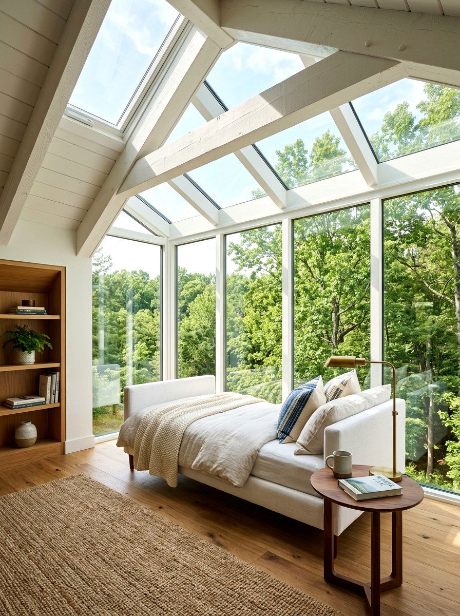 Attic sunroom reading space - 30 attic reading room ideas