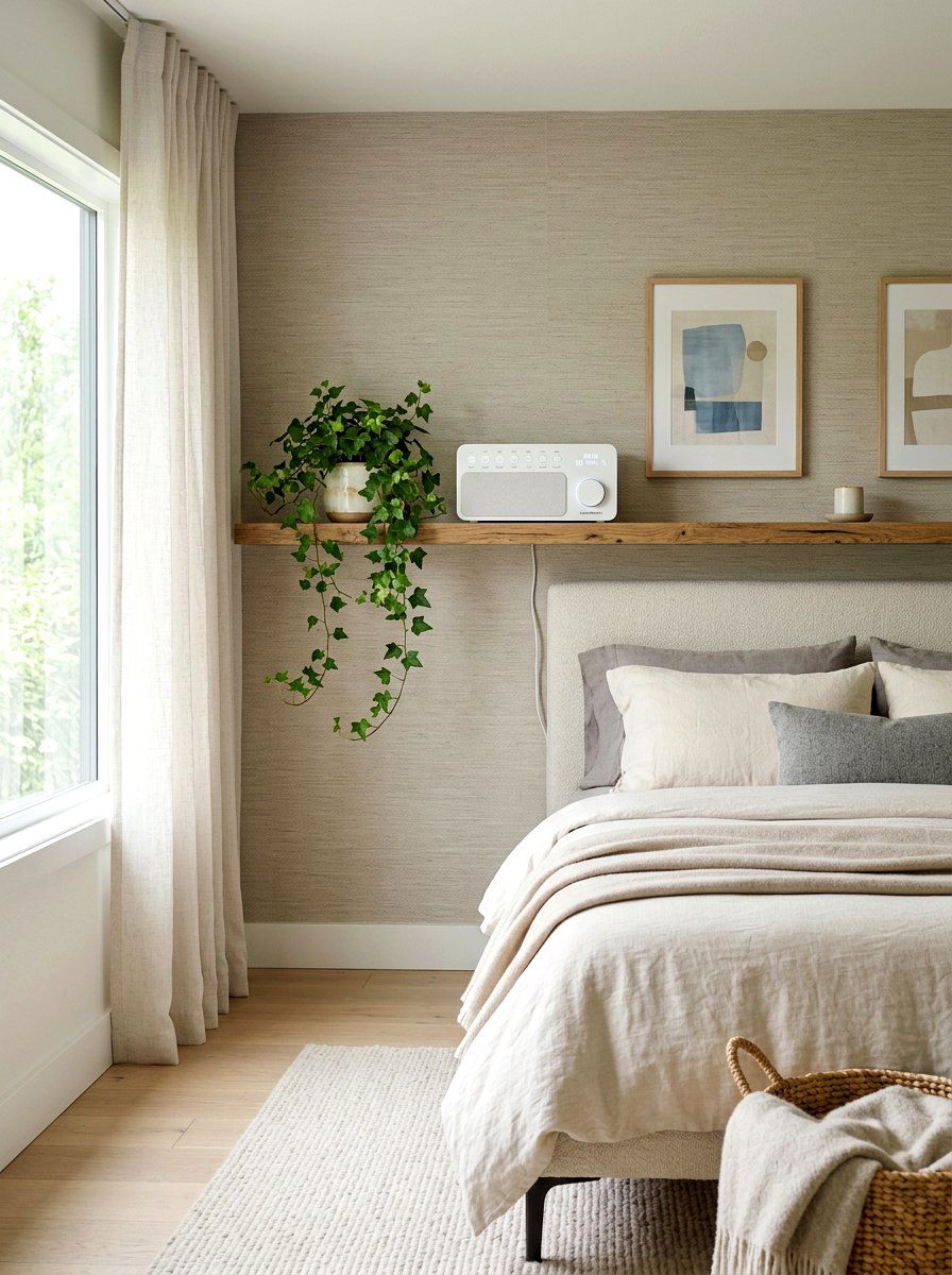 Audio sleep sanctuary with sound machine - 30 phone free bedroom ideas for adults