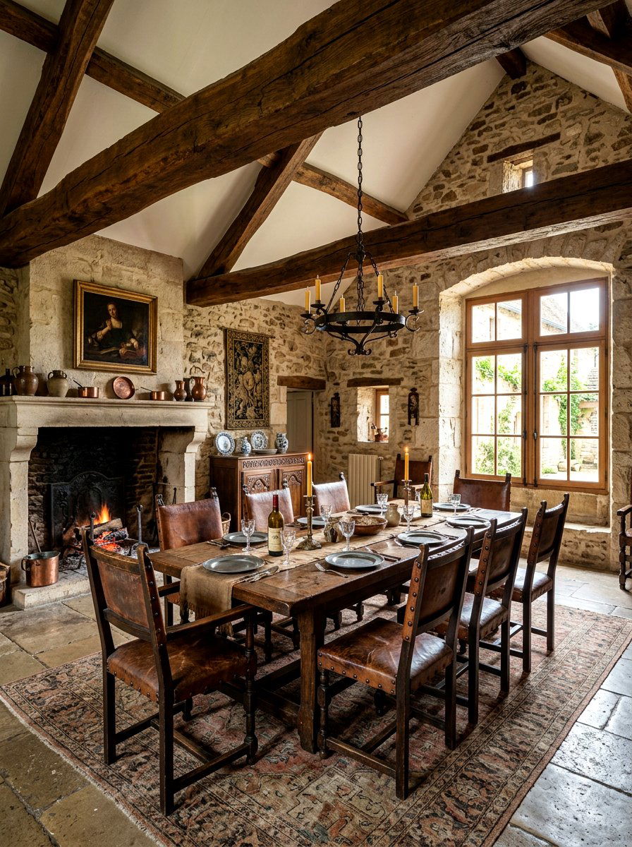 Authentic Old World Room - 30 Tuscan supper room ideas