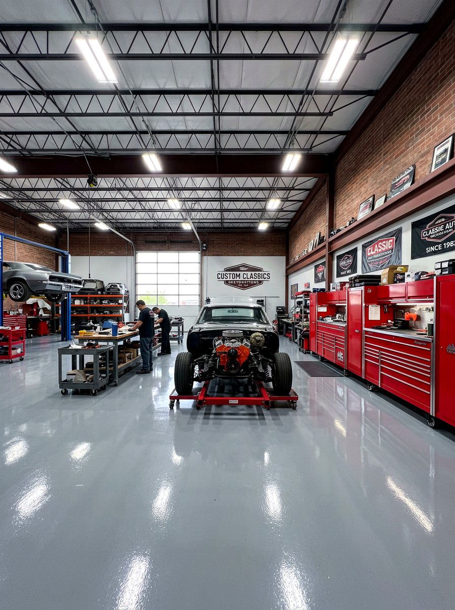 Auto Restoration Shop - 30 garage hobby room ideas